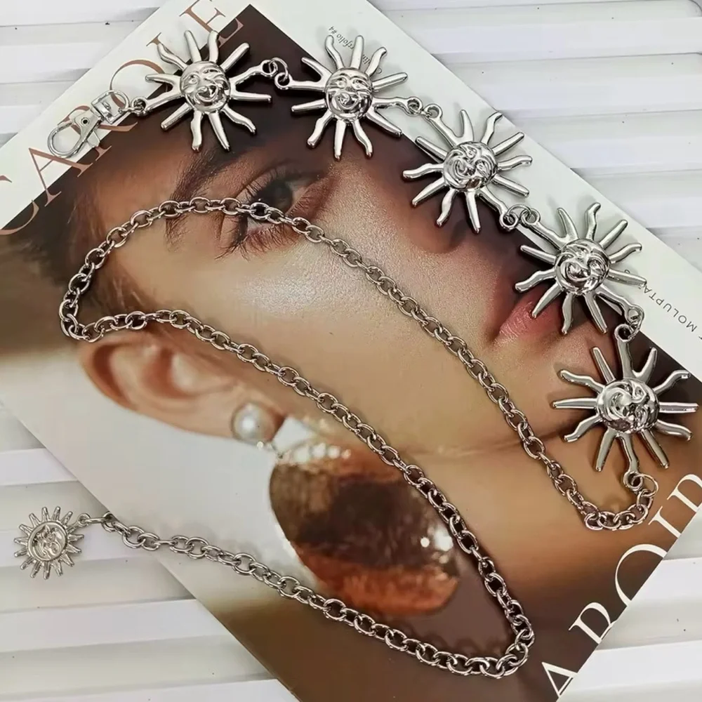 Celestial Waist Sun Chain Belt For Women 43”